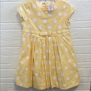 3 Gymboree Vintage Sweet As Sugar Yellow Polka Dot Pleated Dress